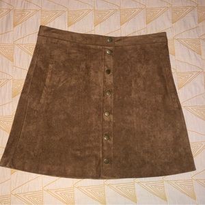 Ultrasuede miniskirt